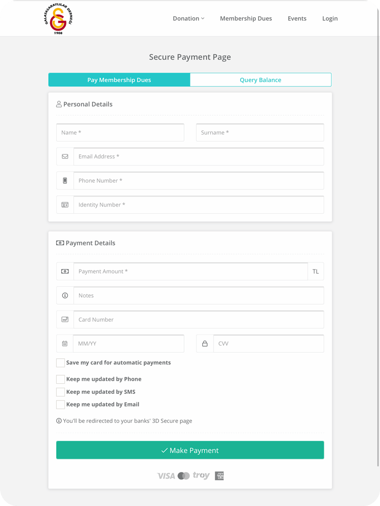 Your Membership Dues Payment Page is Ready